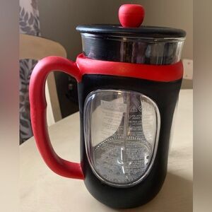 Bodum Black and Red French Press Coffee Maker 32 Ounce